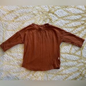Babysprouts Rust Orange Long‎ Sleeve Shirt 12/18M